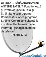 Antene satelit fără abonament. 0767014723.