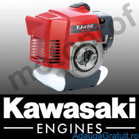 Motor Kawasaki TJ45E pe benzina in 2 timpi